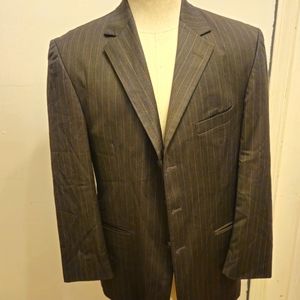 Vintage Charcoal Pin Stripe Men's Blazer Sz 42 R by Hardwick Clothes